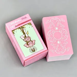 Pastel Werther Series Tarot Cards, American vintage style, soft misty pink, mini version is more convenient for collecting and carrying