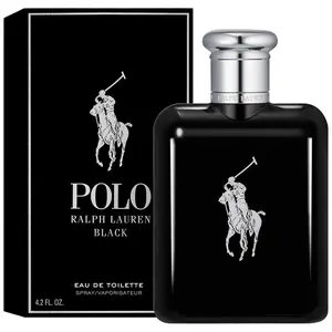 Ralph Lauren Polo Black Eau de Toilette Men's Cologne Woody Fresh with Patchouli Sandalwood Mandarin Medium Intensity Woody Aromatic Fragrance