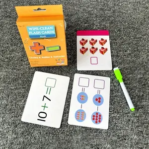 36 Pcs Alphabet Cards for Kids Learning, Reusable Erasable Math Flashcards, Early Education Birthday Gift, Cognitive Development Toy