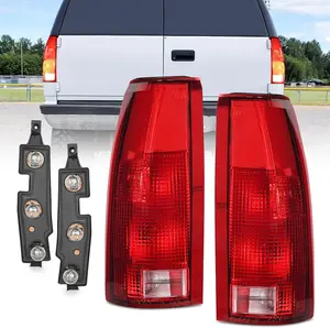 Nilight Taillight Assembly Compatible with 1988 1989 1990 1991 1992 1993 1994 1995 1996 1997 1998 1999 Chevy GMC C/K Suburban Blazer Tahoe Yukon 1999 2000 Cadillac Escalade Pair
