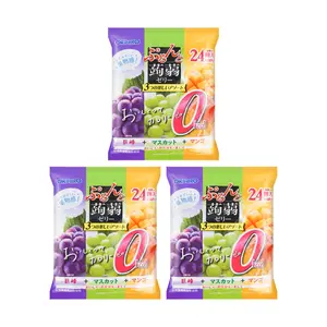 ORIHIRO Konjac Jelly Assortment - 3 Packs (24 pcs each) - Grape & Mango Flavors - 0 Fat Low Calorie Healthy Snack