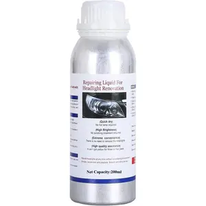 Headlight Restoration Liquid 200ml - Auto Headlight Anti-Scratch Lens Repair Fluid for Dull Yellow Headlamp, Headlight Polish Cleaner