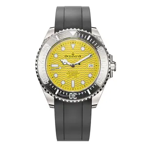 Oceaneva Deep Marine Explorer VI 6000m Grade 5 Titanium Automatic Watch Yellow Dial 44mm Case 6000m Water Resistance Swiss Made Movement