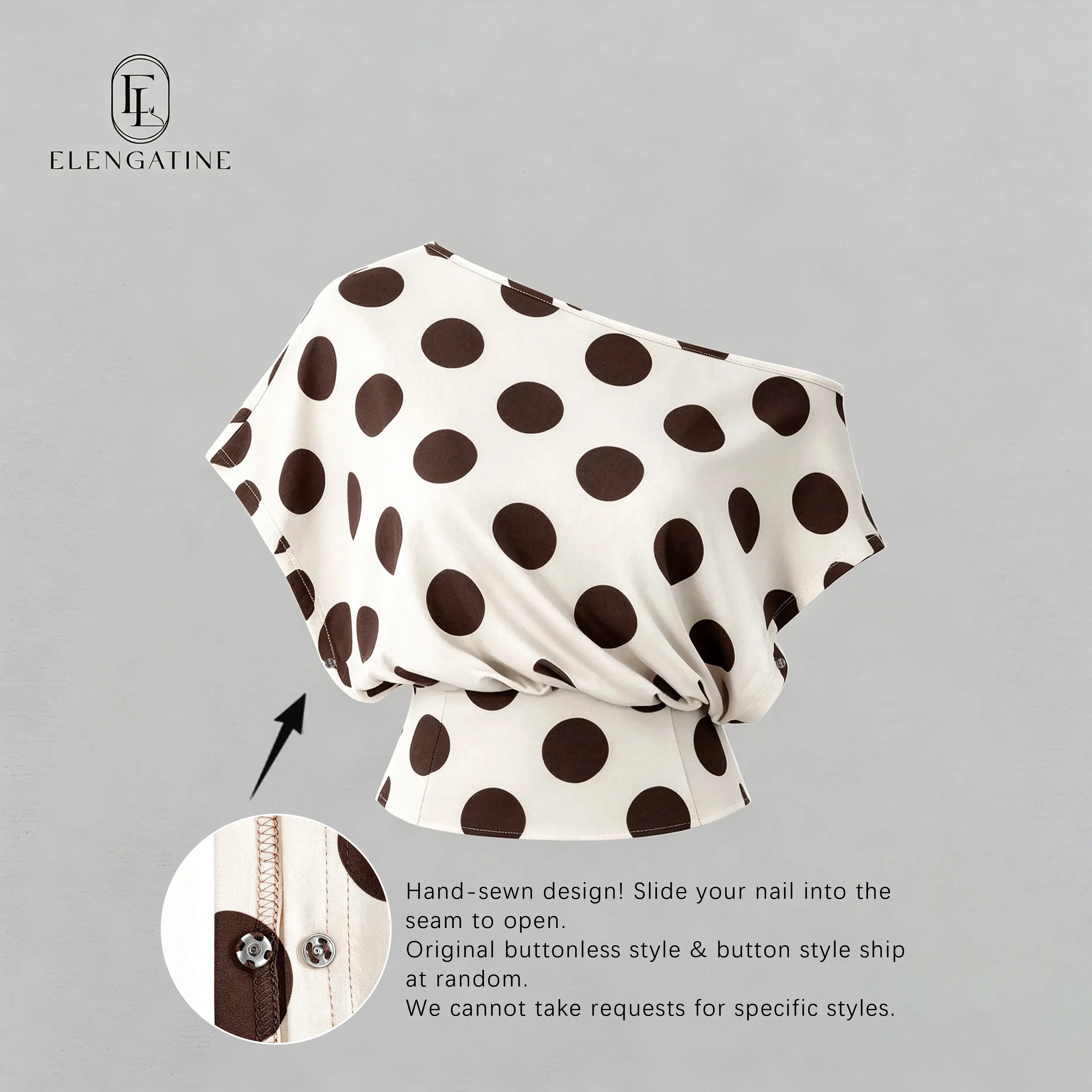Apricot-brown dotted pattern