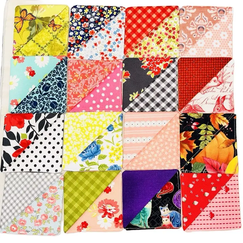 Fabric Corner Bookmarks - Assorted Fabric Designs in Various Patterns and Colors for Creative Storage and Organization