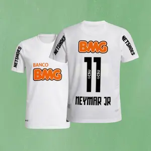 11-12  Home No. 11 Neymar Short Sleeve Vintage Soccer Jersey