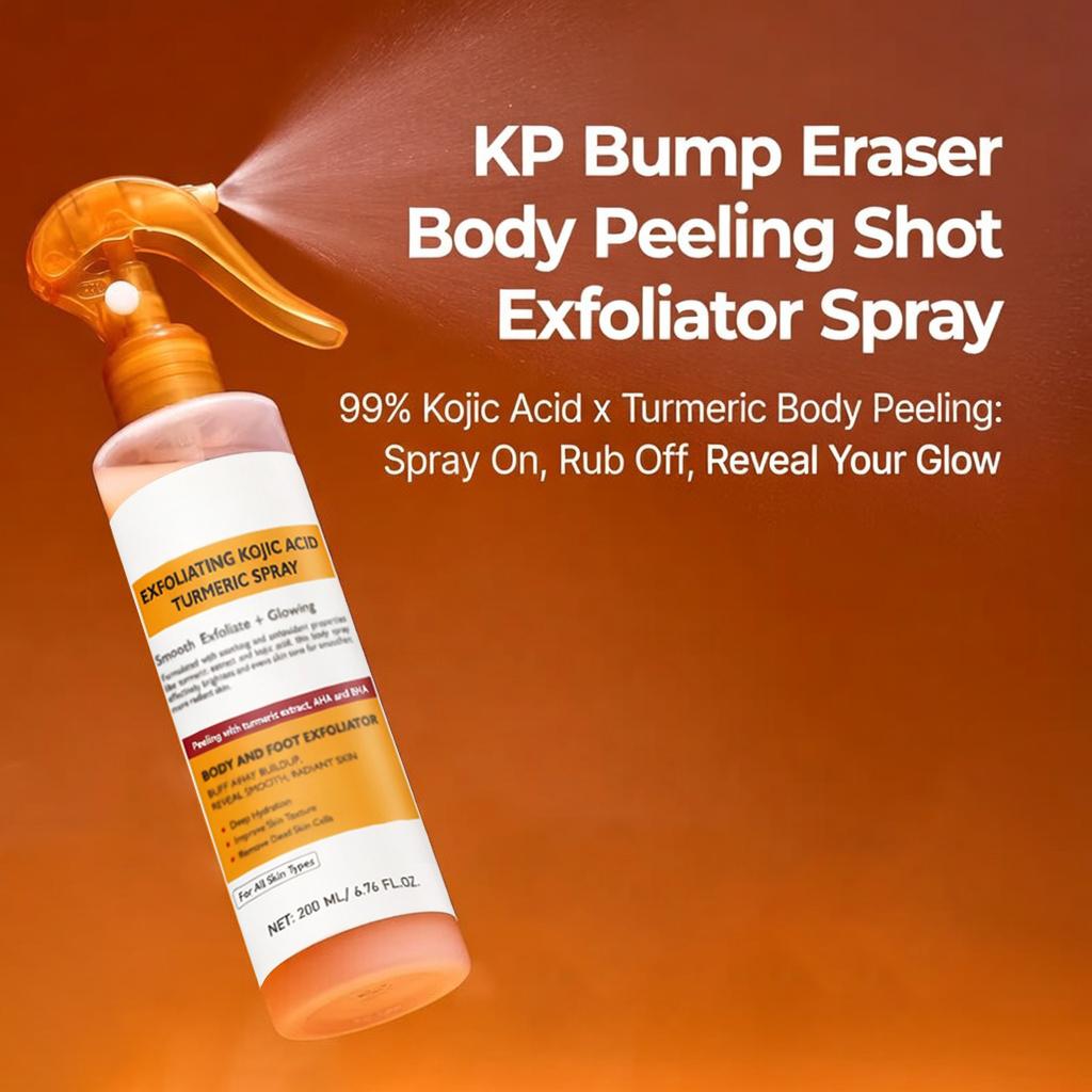 Keratin Care Kojic Acid Turmeric Spray 200ml Pore Clearing Exfoliating Smoothing Skin Care