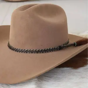 Horsehair Braided Hat Band Overo