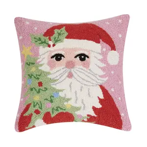 Pink Santa Pillow