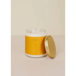 9oz - Clear Crystal Candle - Citrine - Success