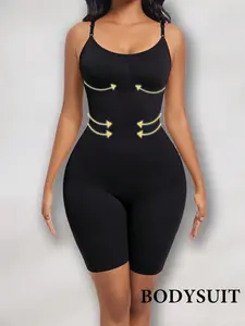 Shapewear Women's Seamless Body Shaping Bodysuit with Spaghetti Straps, Control Tummy, Breast Lift & Butt Lift for Women - Womenswear