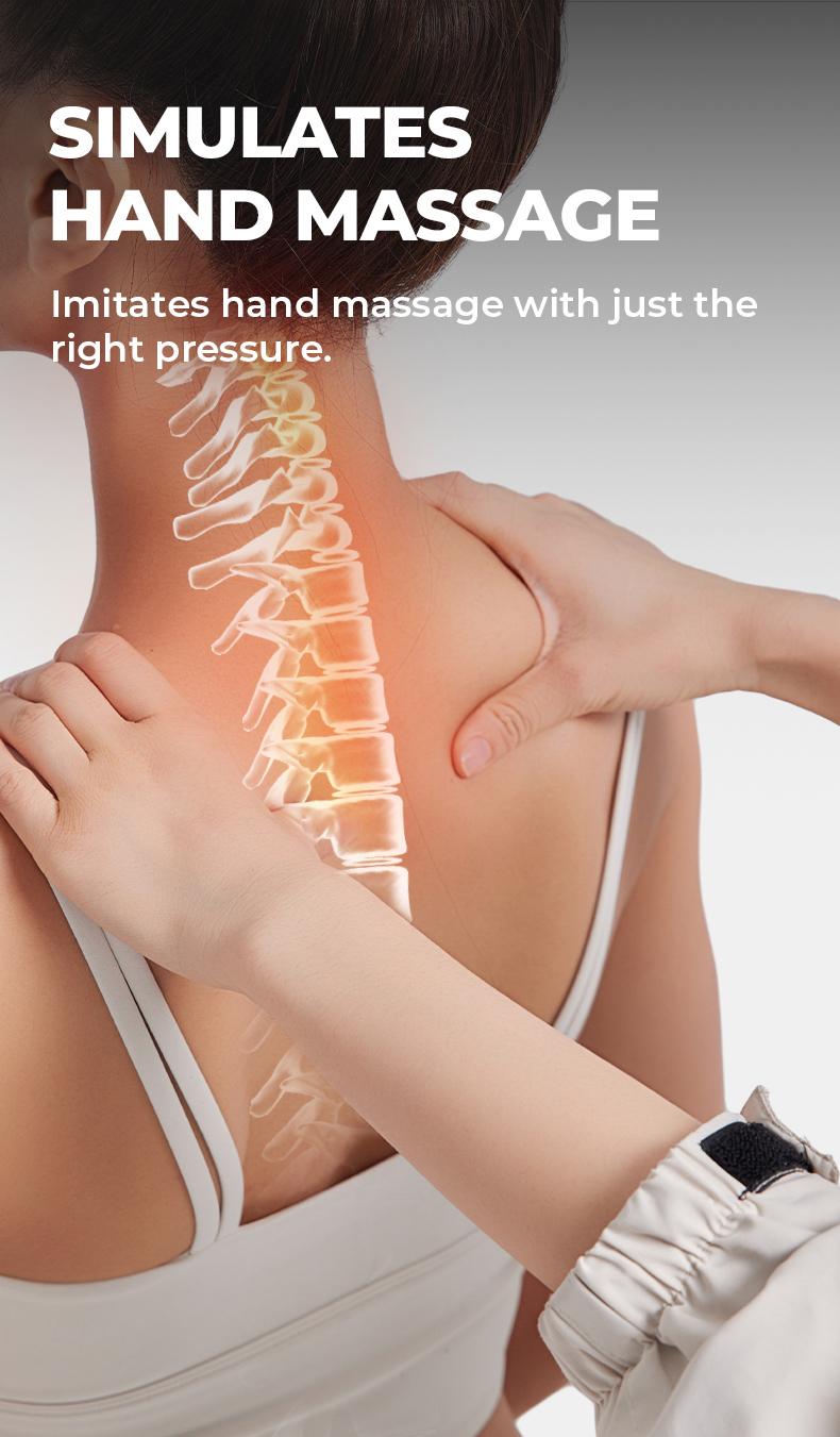 LEXI Cervical Massage Pillow Ergonomic Design With Scientific Zoning And Targeted Massage Nodes Simulates Hand Massage For Neck And Shoulder And Back Support Waterproof Stain Resistant And Washable For Daily Muscle Relaxation