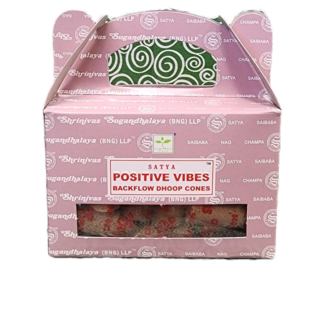 Back Flow incense cones -HEM, Satya, and Kamini brands - 24 cones per pack - Scented
