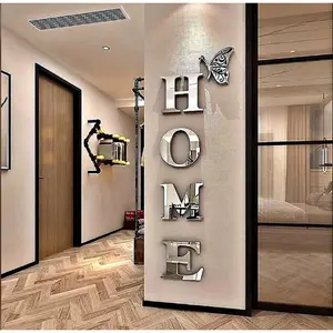 ���SALE�� 48" x 15.5" Home Sign Acrylic 3D Mirror Wall Décor Wall Decals Decorations Stickers Beautiful -NEW