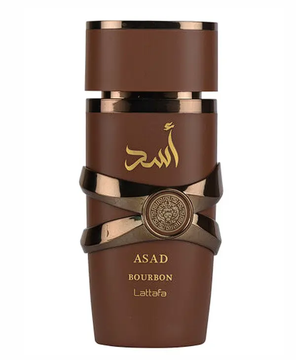 Lattafa Asad Bourbon EDP Spray for Men, Long-Lasting Amber Vanilla & Aromatic Woody Fragrance for Evening Wear, Woody Sweetness Scent, 3.4oz, 3 To 3.9 Fl Oz, Youth