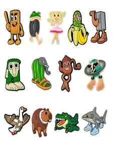 13pcs Cartoon Mountain Sea Classic PVC Shoe Accessories, Fun & Durable Design, Unique Stylish Footwear Enhancements