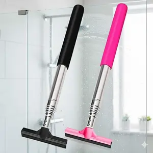 Portable Telescopic Car Wiper, Manual Windshield Cleaner, Emergency Wiper Holder for Rainy Driving, Anti-Fog Scraper & Durable Window Cleaning Tool for Cars