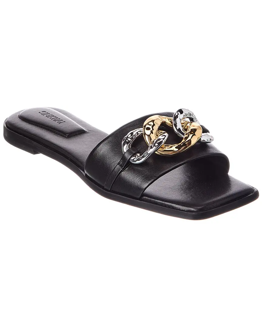 SIMKHAI Arlo Chain Leather Slide