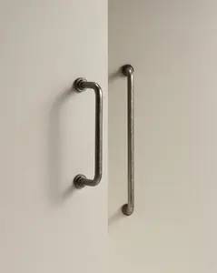 AURELIUS BRASS PULL HADLE IN ANTIQUE IRON FINISH