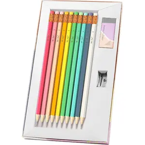 - cils #2 HB, 10 Pack, Black Lead,  Wooden , cils Set for , Christmas