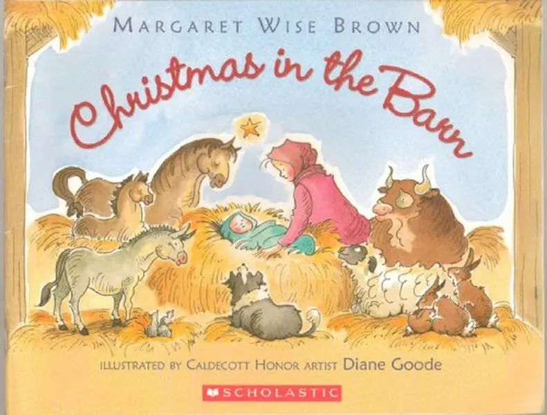 USED Book - Christmas in the Barn by Margaret Wise Brown (Paperback) - english