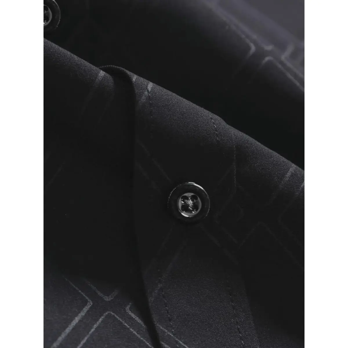 Men's Regular Fit Collared Argyle Print Short Sleeve Button-Up Shirt - Breathable Geometric Clothes for Summer Casual Menswear
