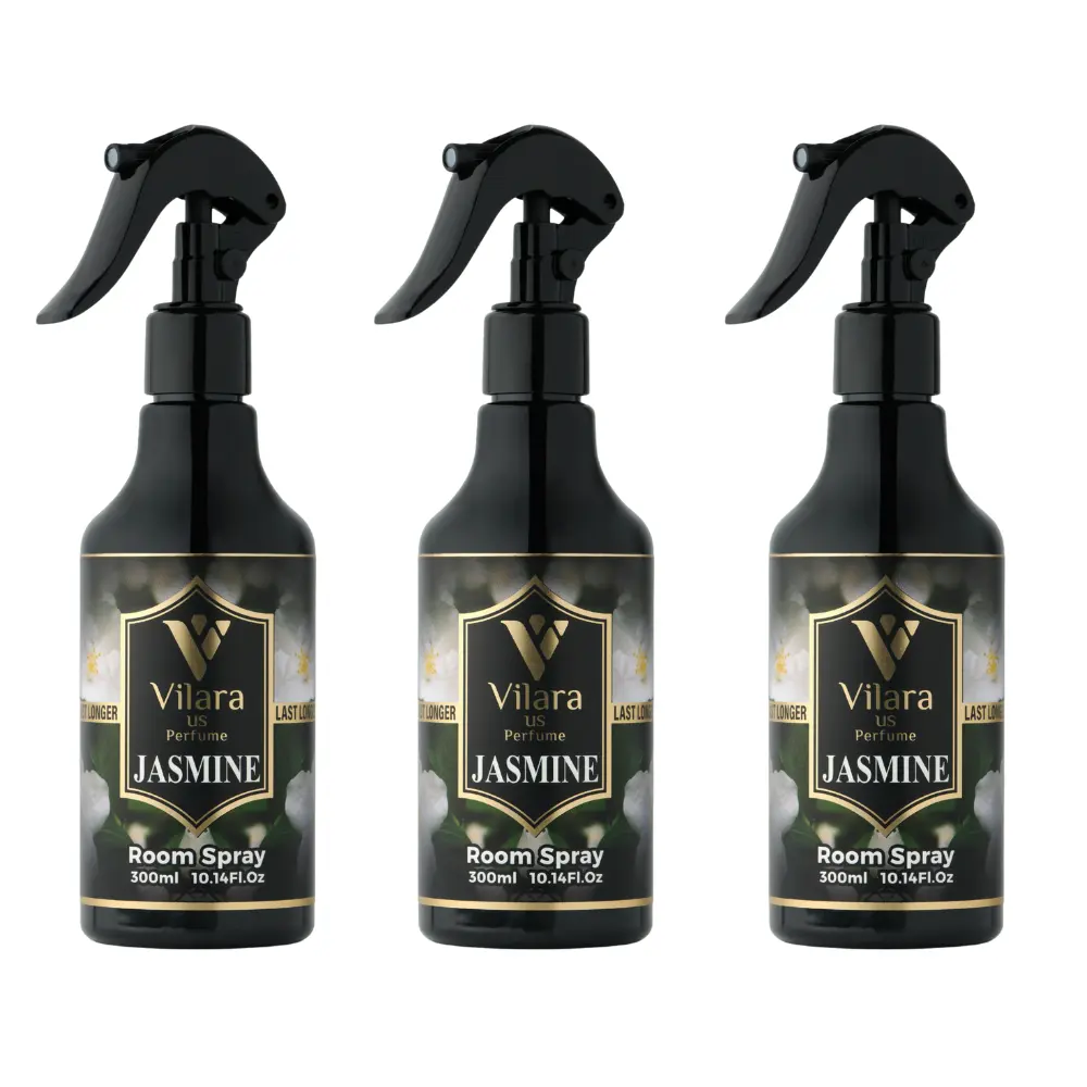 Best Room Spray 300ML, Jasmine (Pack Of 3) & Fresh Scent Room Sprays - Concentrated Fruity, Sweet, Woodsy & Seasonal Air Fresheners - Long-Lasting Home Fragrance Mists