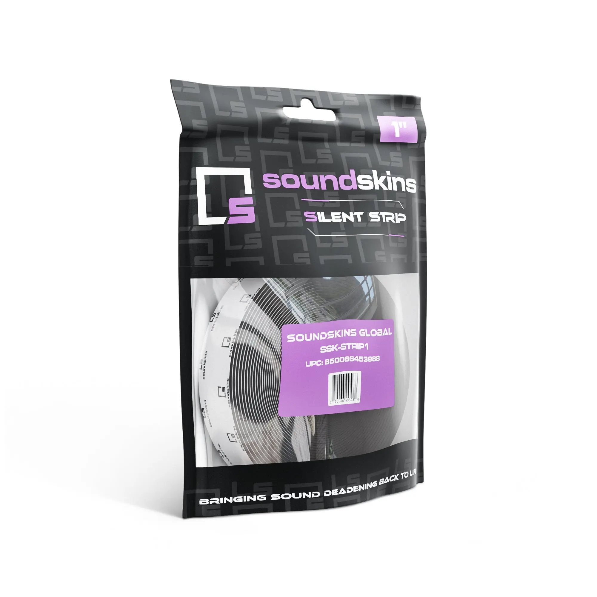 SoundSkins | Silent Strip 1" Sound Deadening Closed Cell Acoustic Foam Tape | SSK-STRIP1 | Rubber Closed Cell Foam (1" Wide)
