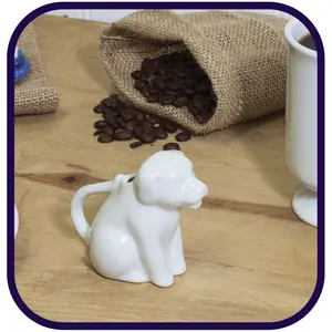 Porcelain Creamer: 2oz Mini Dog