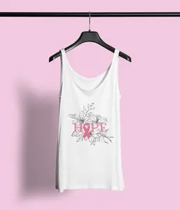 Chemo-Friendly Breast Cancer Tank Top with Port Access | “Hope” Cancer Support Apparel