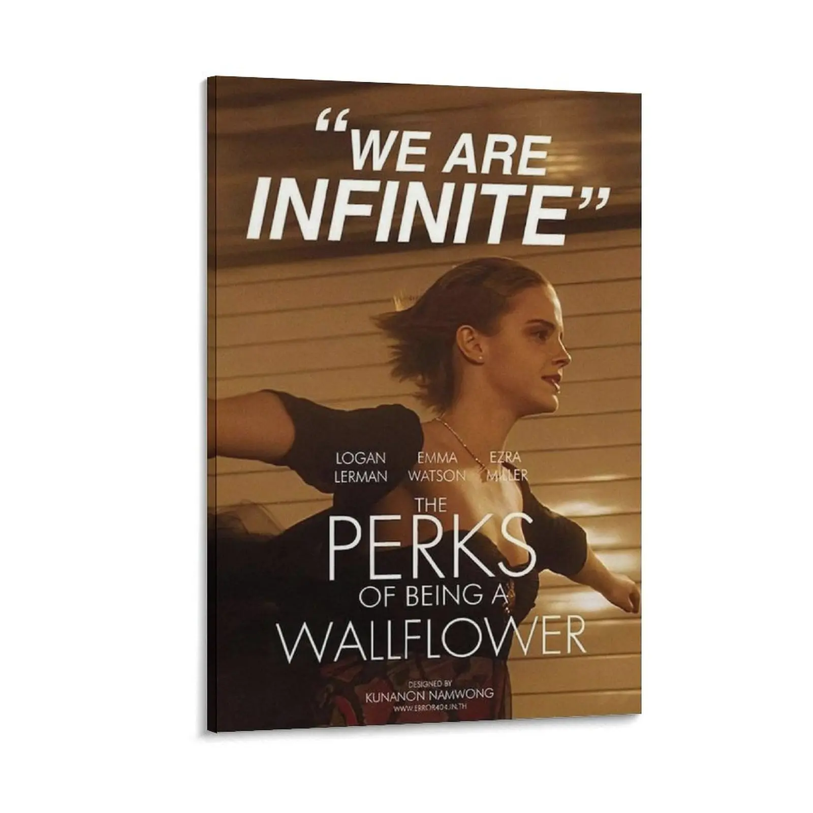 The Perks of Being A Wallflower Canvas Poster Canvas Poster Bedroom Decor Sports Landscape Office Room Decor Gift Frames Ornaments Artistic Decoration