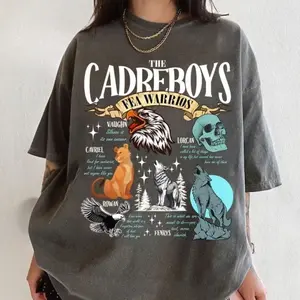 Throne of Glass Fae Cadre Graphic Tee | Rowan Gavriel Fenrys Lorcan Elide Bookish Shirt | The Cadre Boys Aesthetic Tshirt