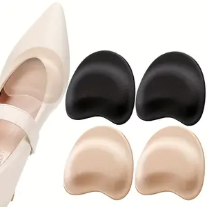 4pcs Self-Adhesive High Heel Insoles, Anti-Slip Breathable Cushioned Thick Sole Pads, Enhanced Grip Wear Resistant Non-Slip Mats