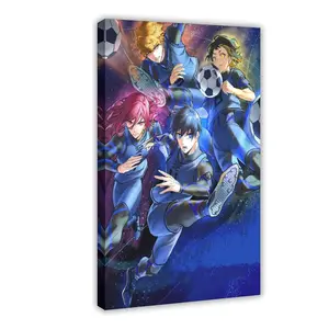 Anime Blue Lock LXXX Canvas Poster Wall Art for Home Bedroom Office Dorm Room Decor