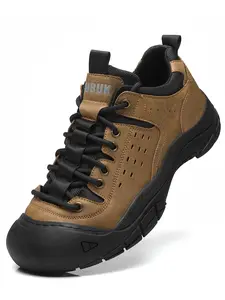 Men's Fashion Hiking Shoes, Trekking Camping Shoes, New Style Outdoor Sporty Sneakers, Comfortable Lightweight Mid-Height Casual Footwear