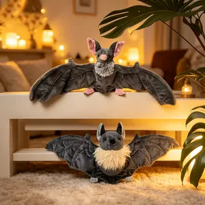 Bat plush toy doll, quirky plush toy, suitable for young people, cute and quirky plush toy