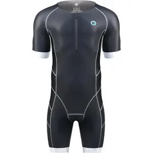 Mens Short Sleeve Pro Triathlon Skin Wetsuit Perfect for Swimming Cycling Running Racing