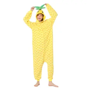 Adult Fruit Vegetable Cosplay Pineapple Yellow Jumpsuit Costume Halloween Costume Pineapple