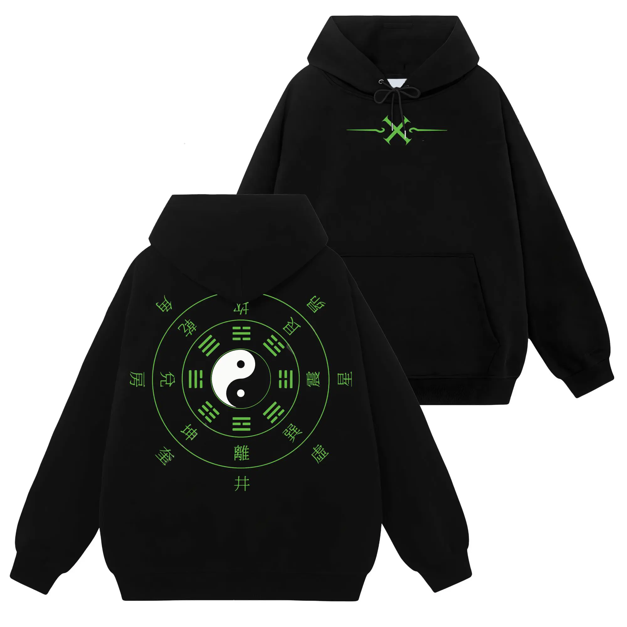 [Konoha Shop] Limited Naruto Shippuden Neji Hyuga Byakugan 8 Trigrams 64 Palms #45 Unisex Cotton Hoodie Top, Retro 90s Y2K Graphic Seamless Basic Casual Everyday Streetwear Tops, Gift For Ninja Shinobi
