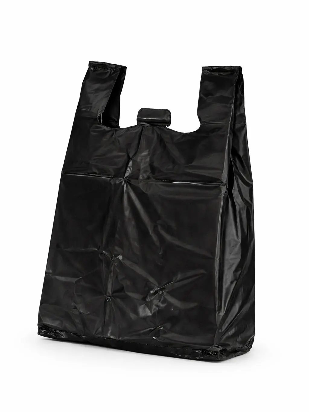 Black T-Shirt Carry Bags for Restaurants & Food Trucks, 300-Count Classic Retail Cost-Effective Shopping Bags with Ergonomic Handles, Durable Reusable Eco-Friendly for Takeout, High Volume, Grocery Shopping