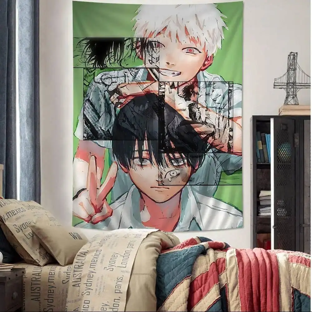 Opular Anime BL The Summer Hikaru Died Chart Tapestry - Edgy Aesthetic, Trendy Room Decor for Anime & Modern Art Fans