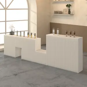 Foldable Paper Art Display Stand with Shelves, for Exhibition, Sample, Cosmetics, Bags, Shoes, Commercial Use