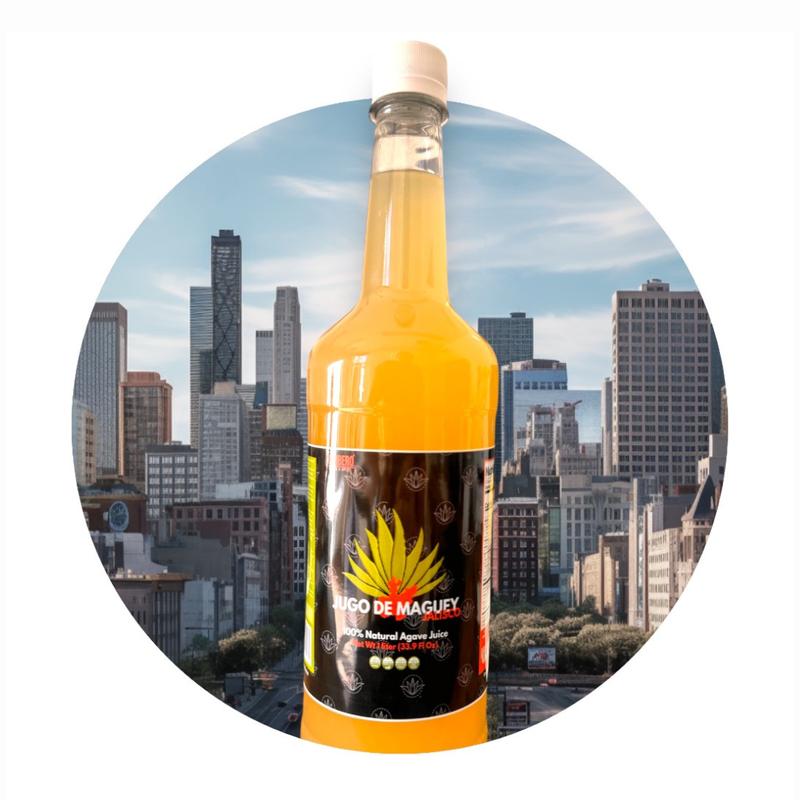 Yerbero - Jugo De Maguey Jalisco Natural Flavor 33.3 Fl oz (1 Liter) - Maguey Juice - Antioxidant Natural - 100% Jugo de Penca de Maguey