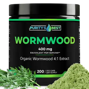 Purity’s Best WORMWOOD 4x EXTRACT, Digestive & Intestinal Cleanse Support, Lung & Immune Support, Antimicrobial, Antioxidant