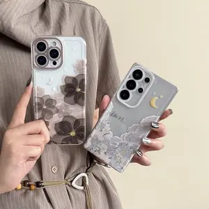 Painted Blossoms Flower Phone Case For Samsung A57 A37 A07 A17 A36 A56 A16 A06 A26 A15 A25 A35 A55 A14 A24 A34 A54 5G Cover