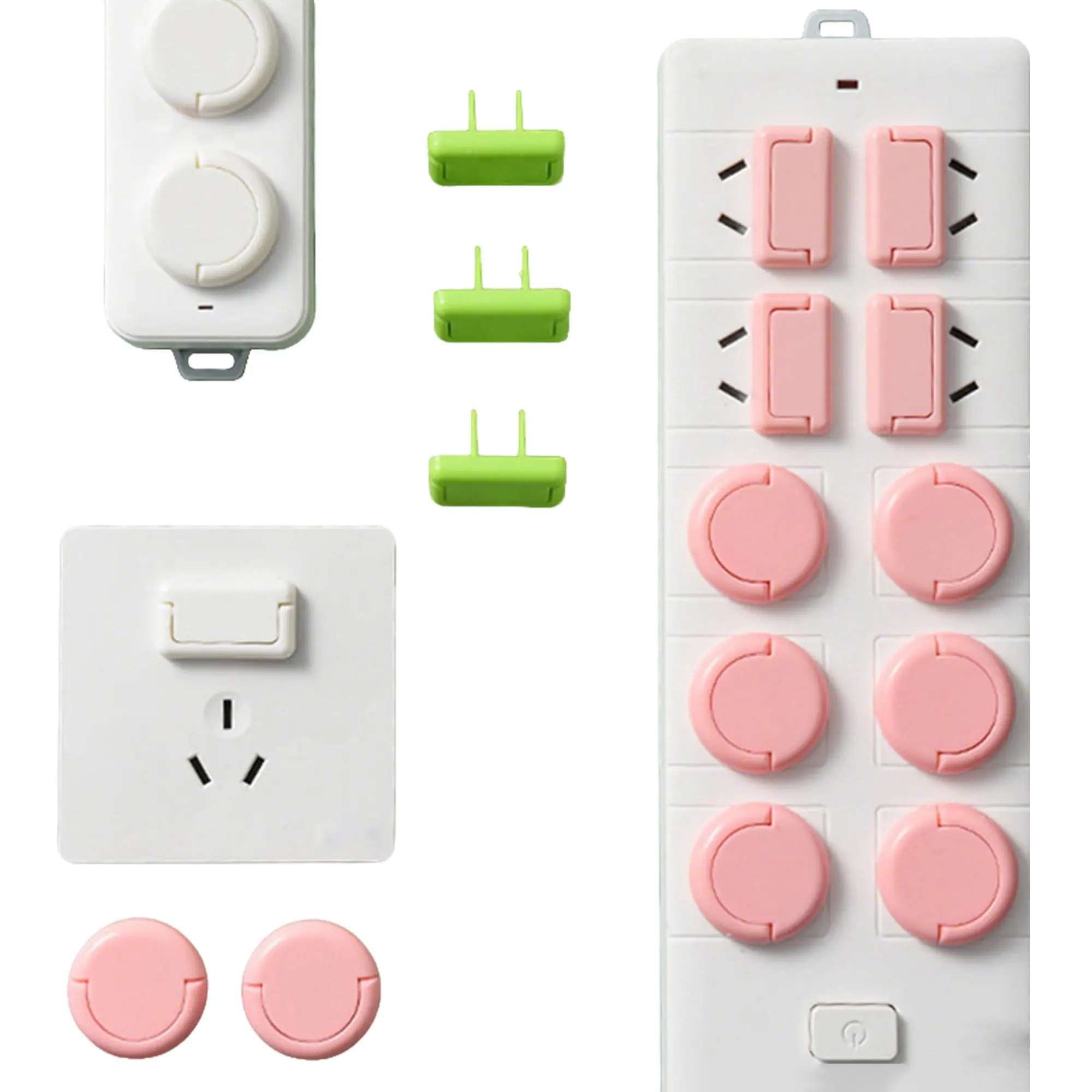 40 Counts Safety Socket Cover, Safety Caps, Electric Power Plug Covers - Random Color