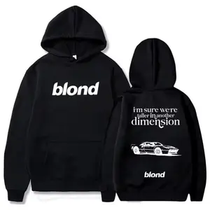 Frankkk White Ferrari Music Hoodie Highlighting Blonde Album for Ladies and Men