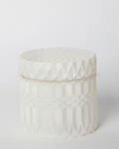 638 — Glass Candle Holder with Lid | Decorative Candy Dish