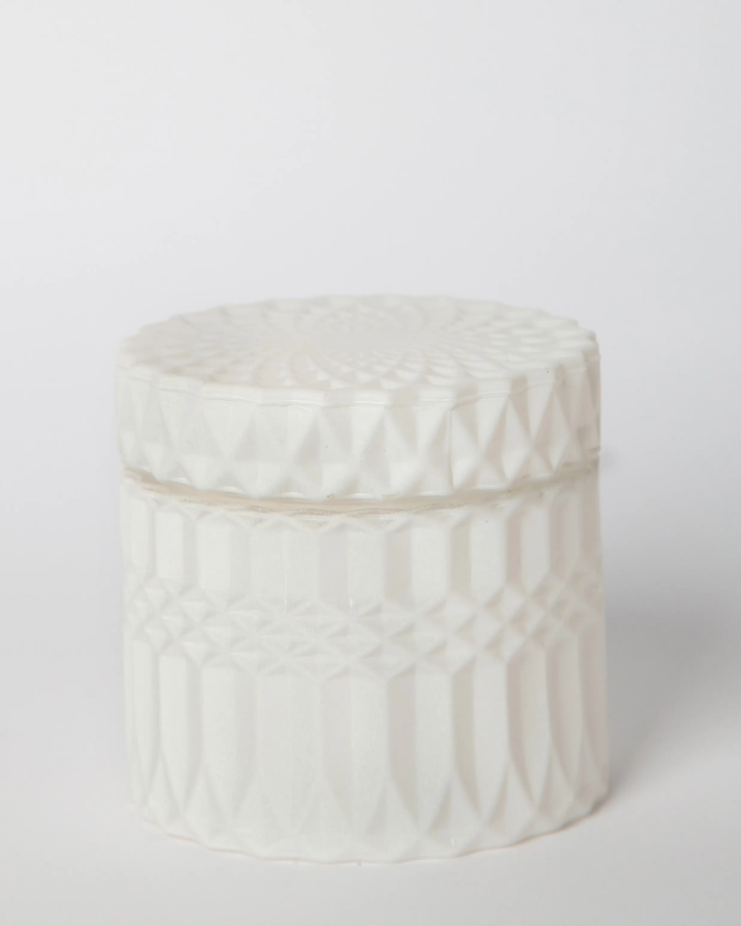 638 — Glass Candle Holder with Lid | Decorative Candy Dish