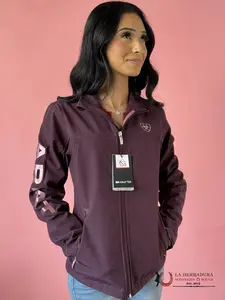 ARIAT WOMEN JACKET MULBERRY HEATER VIOLET TEAM SOFT-SHELL 10041279